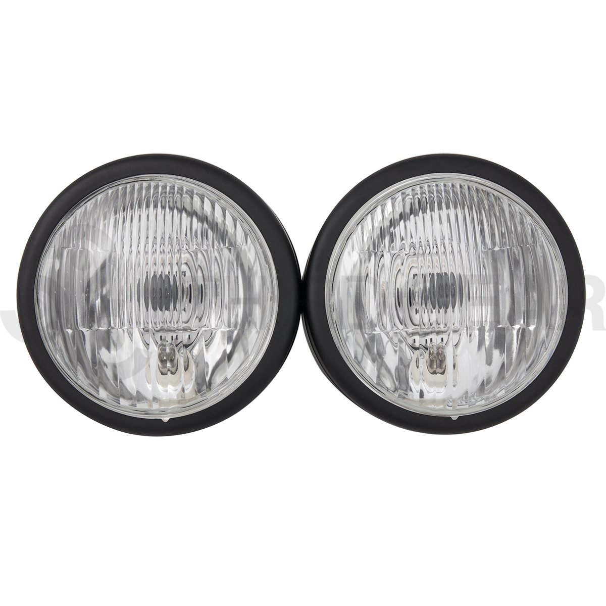 Motorcycle Dual Twin Headlight Headlamp for Tracker Street Fighter