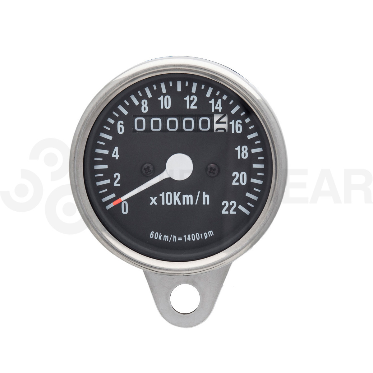 YIBO Motorcycle Cafe Racer Speedometer Odometer Gauge 0-160km/h Instrument with LED Indicator 
