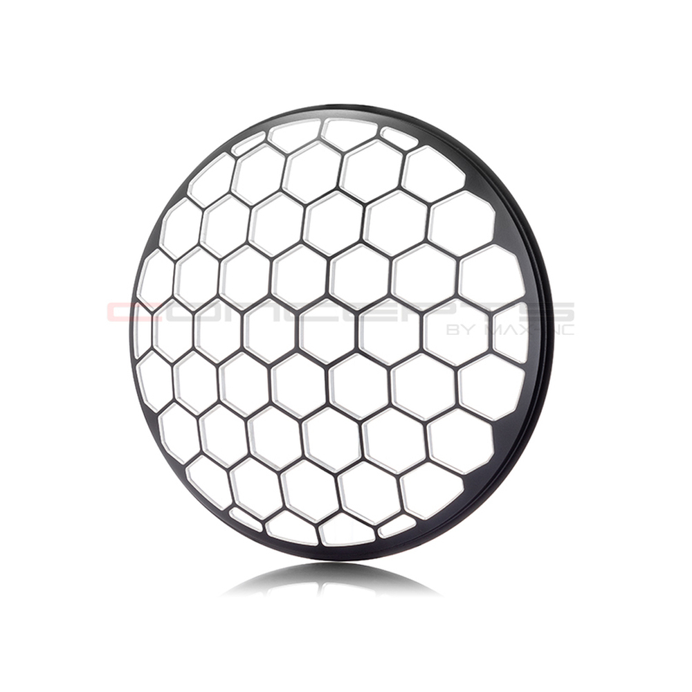 thumbnail image 2 of Honeycomb Mesh Front Upper Grille - Black ABS Plastic, Compatible With 2016-2018 Chevy Cruze 2 of 14