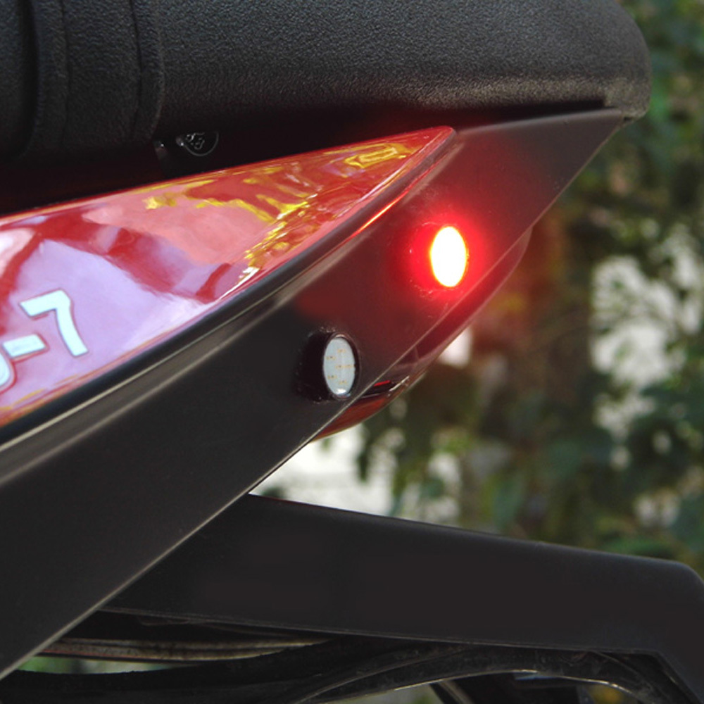 thumbnail interactive-video image 1 of Denali LED Micro Flush Mount Motorcycle Indicators – Black Aluminum, Super Bright, USA Made 1 of 3
