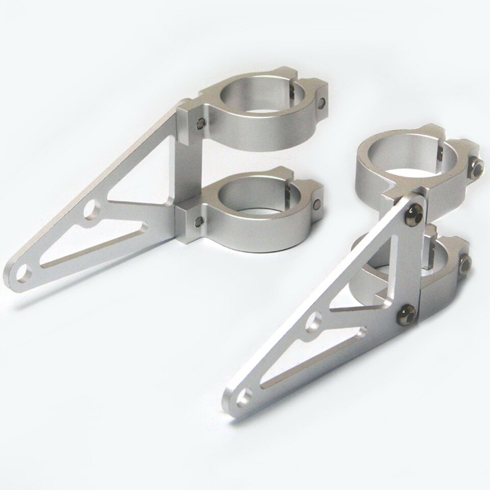 Aluminium Headlight Brackets Silver