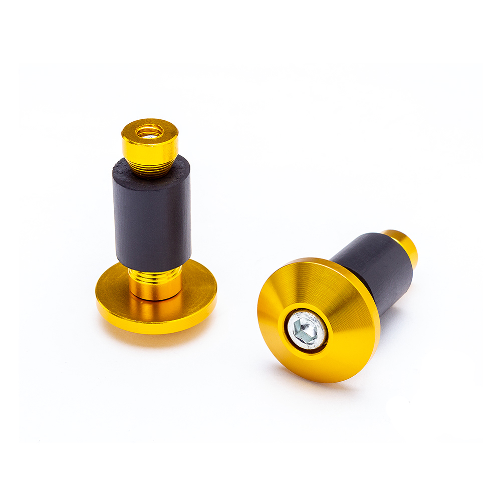 Oxford Motorcycle Bar Ends - 22mm Blue Aluminum - Universal Fit (OX596)
