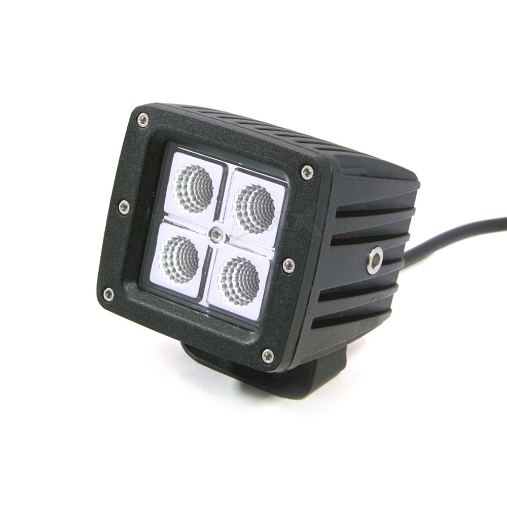 Single Universal 20w CREE LED Aluminium Cube Motorcycle Car ATV