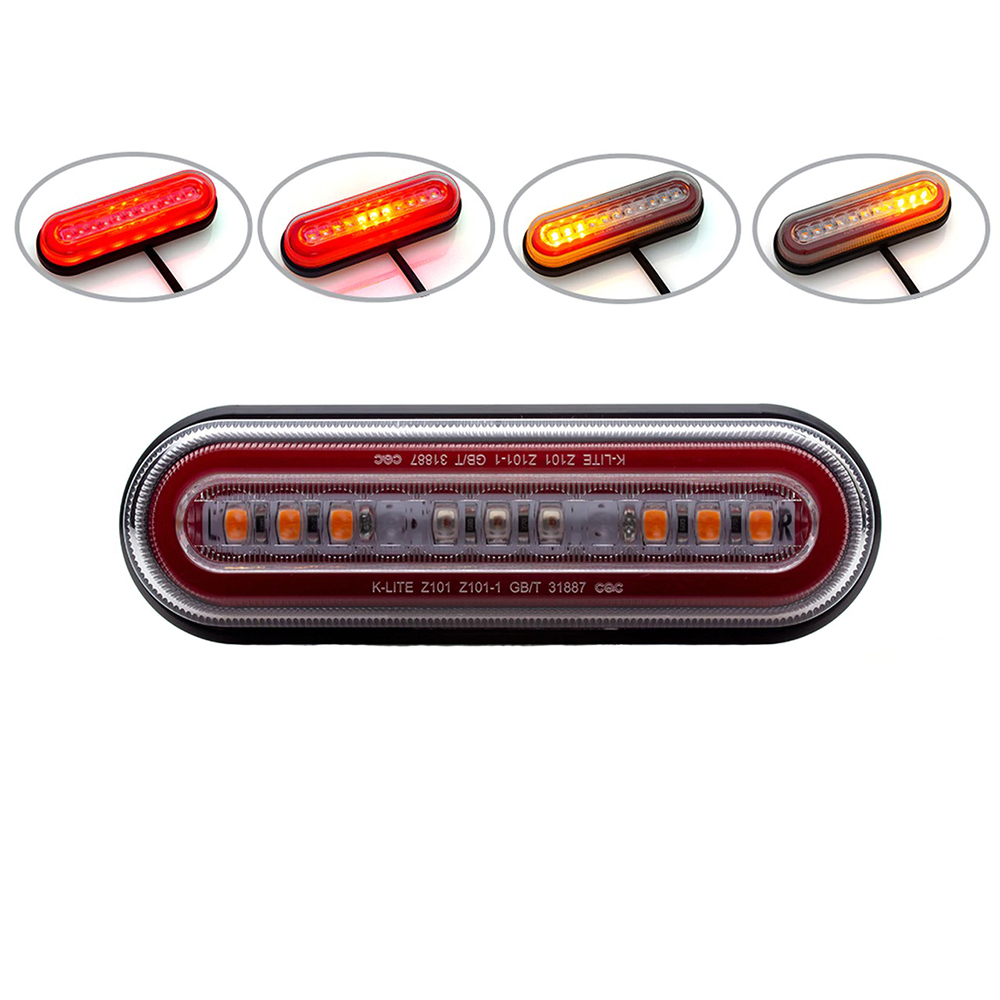 Mount Rectangle Stop/Tail/Indicator Motorcycle Rear Light Classic Bike