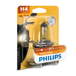 Philips VisionMoto H4 P43T 60/55W Headlight Bulb