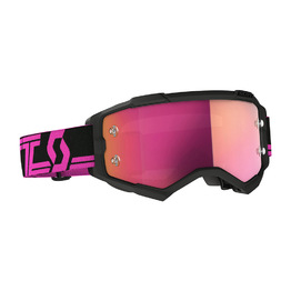 SCOTT Fury Black/Pink Goggles - Pink Chrome Works