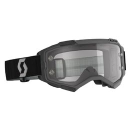 SCOTT Fury Black/Grey Goggles - Clear Works