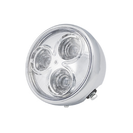3 Eyes LED Chrome Front Headlight