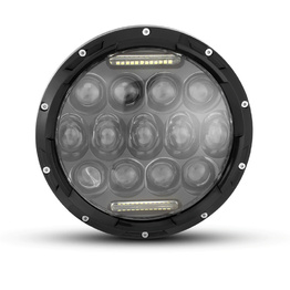 7" Black Multi Projector LED Headlight Insert with Daytime Running Light