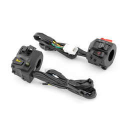 Black ABS Motorcycle Control Switch Set Combo