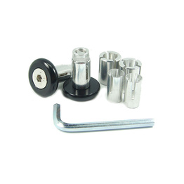 Slim Motorcycle Bar Ends - Black