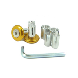 Slim Motorcycle Bar Ends - Gold