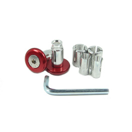Slim Motorcycle Bar Ends - Red