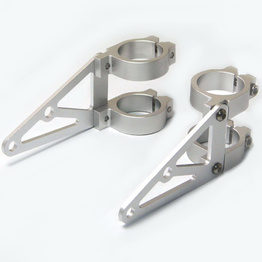 Aluminium Headlight Brackets - Silver