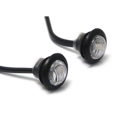 Round Amber LED Flush Mount Mini Marker Lights