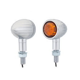 Rifled Bullet Bulb E Marked Indicators - Chrome