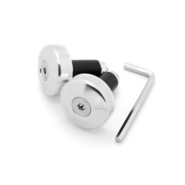 Flush Mount Universal Bar Ends - Silver