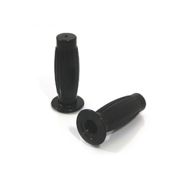 Barrel Cafe Racer Hand Grips - Black