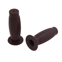 Barrel Cafe Racer Hand Grips - Brown