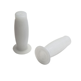 Barrel Cafe Racer Hand Grips - Translucent White