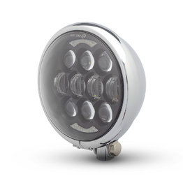 Bates Style LED Multi Projector Headlight - Chrome
