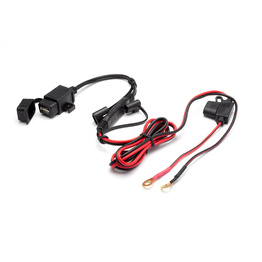 12V Battery Clip On USB Socket
