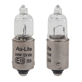 2 x Bulbs BAX9S Short 12V 6W - Clear