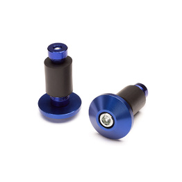 Anodized Aluminium Motorcycle Bar Ends - Blue