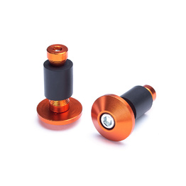 Anodized Aluminium Motorcycle Bar Ends - Orange