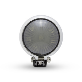 Mini Bates Style LED Stop Tail Light - Black & Chrome