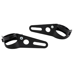 49 MM Front Fork Mount Headlight Brackets - Black