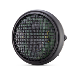 7.7" Matte Black LED Mesh Headlight - Camo Insert