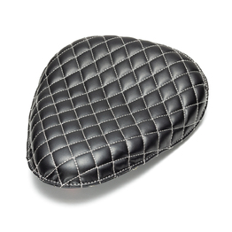 Custom Single Saddle Seat - Diamond Stitched Black