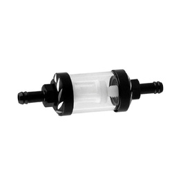 5/16" Inline Glass Fuel Filter - Black