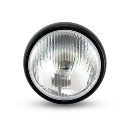 6.5" Metal Headlight - Black 