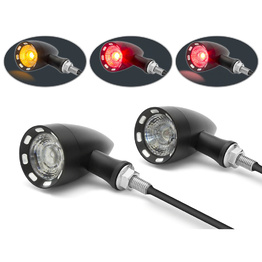 Integrated Stop / Tail / Indicator Lights - Black