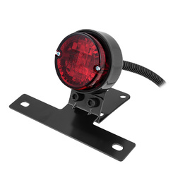 Cafe Round Tail Light - Black