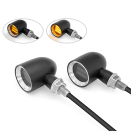 Derby Aluminium LED Indicators - Black / Silver