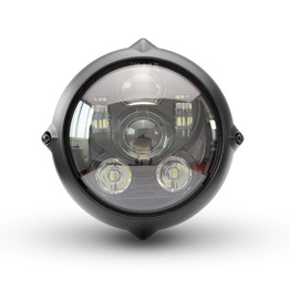 7" Bottom Mount Alloy Vintage LED Headlight