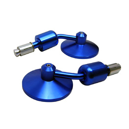 Somerset Motorcycle Bar End Mirrors - Blue