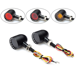 Alloy Bobber LED Stop/Tail/Indicator Lights - Black