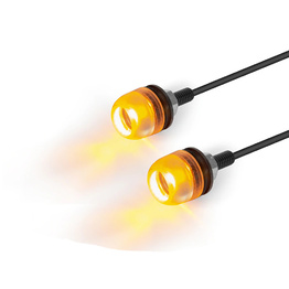 Flush Mount Micro LED Turn Signal Bolt Lights - Amber