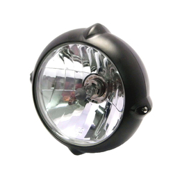 6.7" Vintage Bottom Mount Headlight - Black