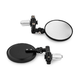 Bradford Twist Black Motorcycle Bar End Mirrors