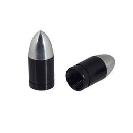 Bullet Valve Caps - Black