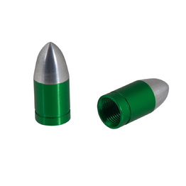 Bullet Valve Caps - Green