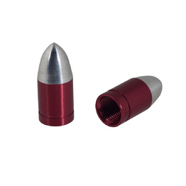 Bullet Valve Caps - Red