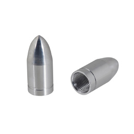 Bullet Valve Caps - Silver