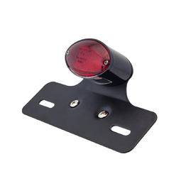 Cat Eye Black LED Tail Light - Red Lens