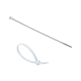 White Plastic Cable Ties - 20 Pack